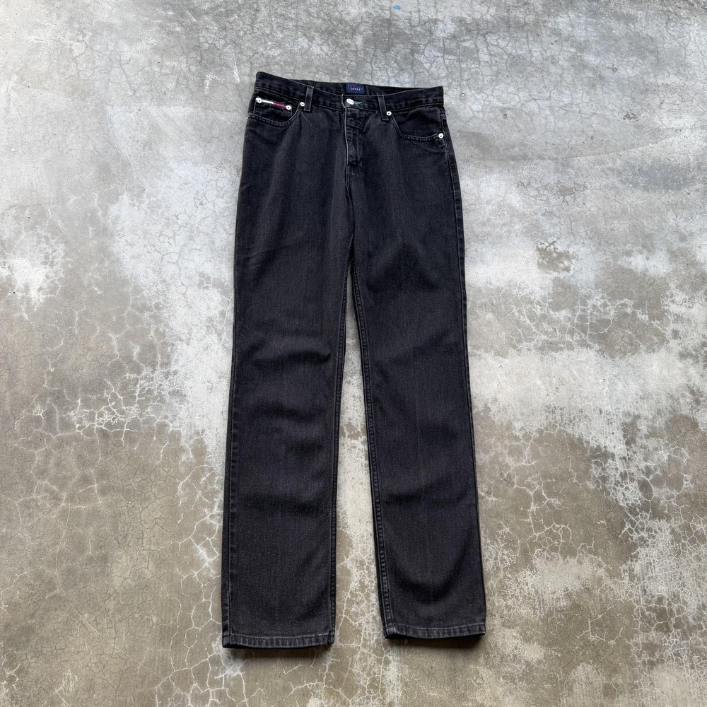 Vintage Tommy Hilfiger Jeans Womens Black Straight Leg Denim Bootcut  Size 9